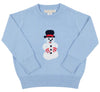 ISAAC'S INTARSIA SWEATER - BEALE STREET BLUE WITH SNOWMAN INTARSIA