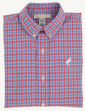 DEAN'S LIST DRESS SHIRT LAWN PARTY PLAID WITH WORTH AVENUE WHITE STORK