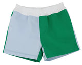 COLORBLOCK SHEFFIELD SHORTS ( TWILL ) BUCKHEAD BLUE, KIAWAH KELLY GREEN, AND WORTH AVENUE WHITE