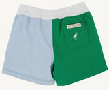 COLORBLOCK SHEFFIELD SHORTS ( TWILL ) BUCKHEAD BLUE, KIAWAH KELLY GREEN, AND WORTH AVENUE WHITE