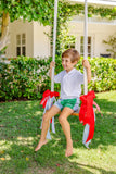 COLORBLOCK SHEFFIELD SHORTS ( TWILL ) BUCKHEAD BLUE, KIAWAH KELLY GREEN, AND WORTH AVENUE WHITE