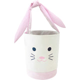 SEERSUCKER EASTER BUNNY BUCKET - PINK