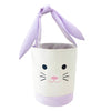 SEERSUCKER EASTER BUNNY BASKET - LAVENDER