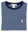 LONG SLEEVE CARTER CREWNECK - BARRINGTON BLUE AND NANTUCKET NAVY STRIPE