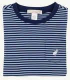 LONG SLEEVE CARTER CREWNECK - BARRINGTON BLUE AND NANTUCKET NAVY STRIPE