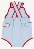SKIPPER SUNSUIT BUCKHEAD BLUE WITH RICHMOND RED
