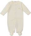 PREMIER BABY DUCKLING YELLOW STRIPE HAND EMBROIDERED FOOTIE