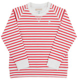 CASSIDY COMFY CREWNECK - RICHMOND RED STRIPE