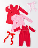 LONG SLEEVE POLLY PLAY DRESS - BITTY BOWS