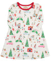 LONG SLEEVE POLLY PLAY DRESS - MAKE THE SEASON BRIGHT