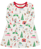 LONG SLEEVE POLLY PLAY DRESS - MAKE THE SEASON BRIGHT