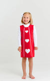 ANNIE APRON DRESS - RICHMOND RED