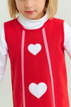ANNIE APRON DRESS - RICHMOND RED