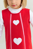 ANNIE APRON DRESS - RICHMOND RED