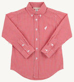 DEAN'S LIST DRESS SHIRT - RICHMOND RED MINI GINGHAM