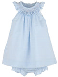 DOTTED SWISS BISHOP DRESS WITH BLOOMERS