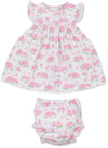 HEAVENLY HYDRANGEAS PINK DRESS SET