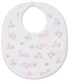 BABY BUNNY PATCH PINK BIB