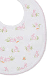 BABY BUNNY PATCH PINK BIB