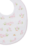 BABY BUNNY PATCH PINK BIB