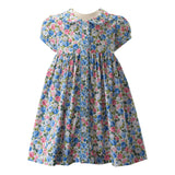 BLUE ROSE BUTTON DRESS