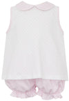 BROOKE PINK BITTY DOT BLOOMER SET