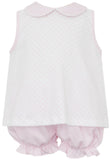 BROOKE PINK BITTY DOT BLOOMER SET