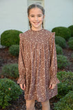 LOTTIE DRESS - BROWN SUGAR BLOOMS