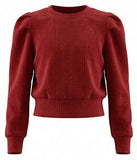 PEYTON TOP - RED VELOUR