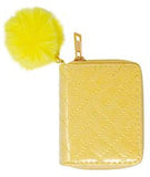 SPARKLE QUILTED WALLET - BRIGHT YELLOW