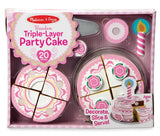 TRIPLE-LAYER PARTY CAKE - WOODEN PLAY FOOD