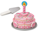 TRIPLE-LAYER PARTY CAKE - WOODEN PLAY FOOD