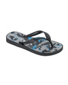 TEMAS BOY FLIP FLOP SANDAL - BLACK , GREY , AND BLUE