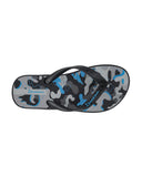 TEMAS BOY FLIP FLOP SANDAL - BLACK , GREY , AND BLUE