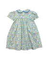 SMOCKED CAROLINE DAY DRESS - CHEEKWOOD FLORAL