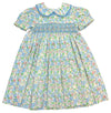SMOCKED CAROLINE DAY DRESS - CHEEKWOOD FLORAL