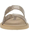 GIRLS FOLLOW PRINT BEIGE GLITTER SANDAL