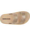 GIRLS FOLLOW PRINT BEIGE GLITTER SANDAL