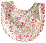 SCALLOP BIB - ROSE GARDEN