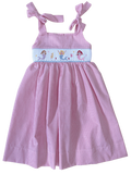MERMAID SMOCKED DRESS WITH STRAPS