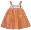 UNDER THE SEA SMOCKED STRAP DRESS WITH POCKETS