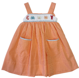 UNDER THE SEA SMOCKED STRAP DRESS WITH POCKETS