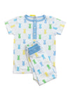 LA LUNA BOYS BUNNY PAJAMA SET