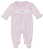 CLB SUMMER MEDLEY 25 PINK HAND SMOCKED FOOTIE