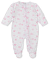BAA BAA BABY SHEEP PINK ZIP FOOTIE