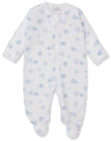 BAA BAA BABY SHEEP BLUE ZIP FOOTIE