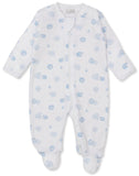 BAA BAA BABY SHEEP BLUE ZIP FOOTIE