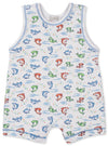 SHARK GRINS SLEEVELESS PLAYSUIT