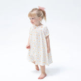 PRETTY PUMPKIN TRELLIS - JANE PUFF SLEEVE BISHOP DRESS AND BLOOMER