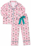 SANTA VISCOSE BUTTON DOWN PAJAMAS